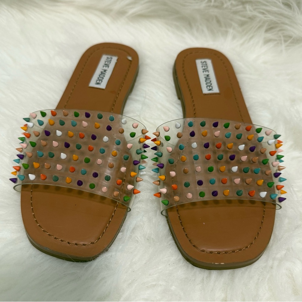 Steve Madden Spiked Slides